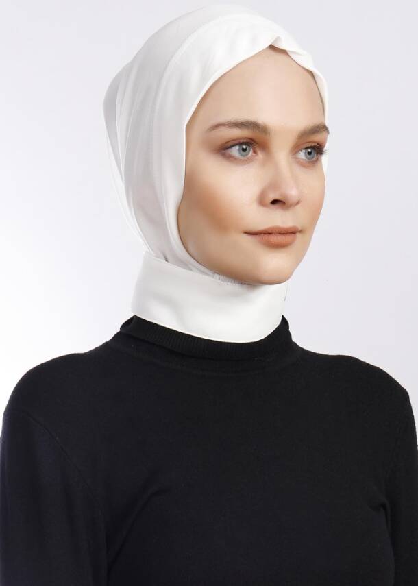 Krep Kumaş Fularlı Likralı Şal - 2