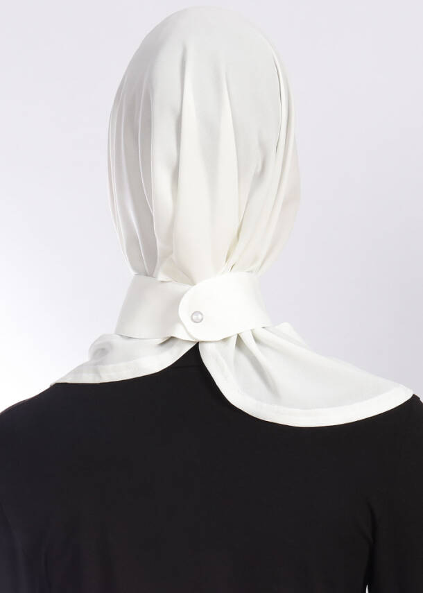 Krep Kumaş Fularlı Likralı Şal - 16