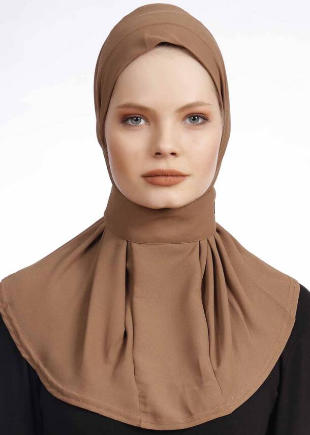 Krep Kumaş Fularlı Likralı Şal - 18