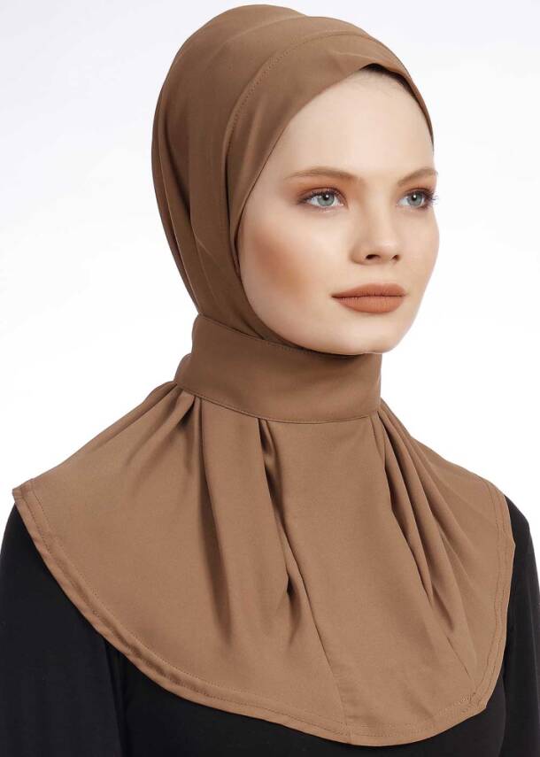 Krep Kumaş Fularlı Likralı Şal - 19