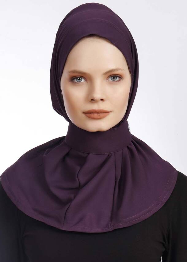 Krep Kumaş Fularlı Likralı Şal - 42