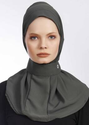 Krep Kumaş Fularlı Likralı Şal - 46