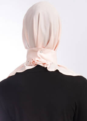 Krep Kumaş Fularlı Likralı Şal - 67