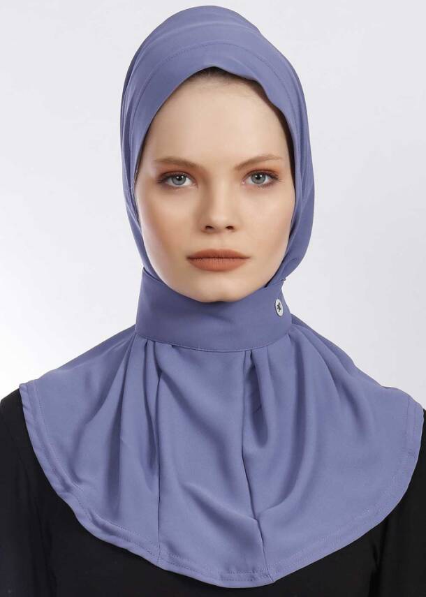 Krep Kumaş Fularlı Likralı Şal - 69