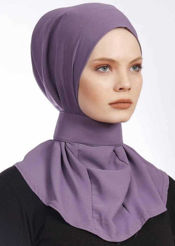 Krep Kumaş Fularlı Likralı Şal - 114