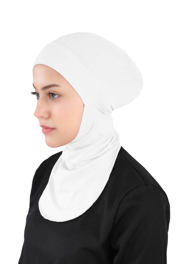 Küçük Hijab Boyunlu Hazır Esnek Sporcu Bone - 6