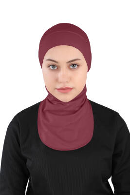 Küçük Hijab Boyunlu Hazır Esnek Sporcu Bone - 14