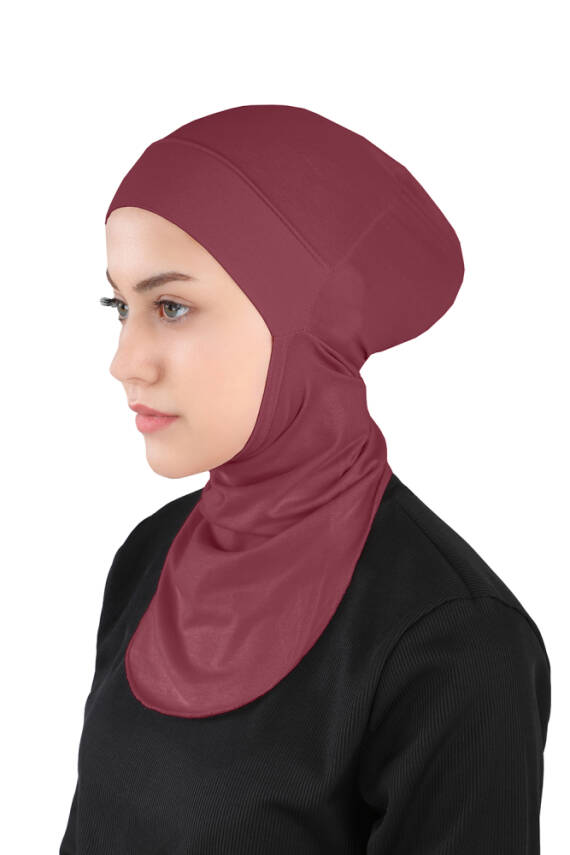 Küçük Hijab Boyunlu Hazır Esnek Sporcu Bone - 15