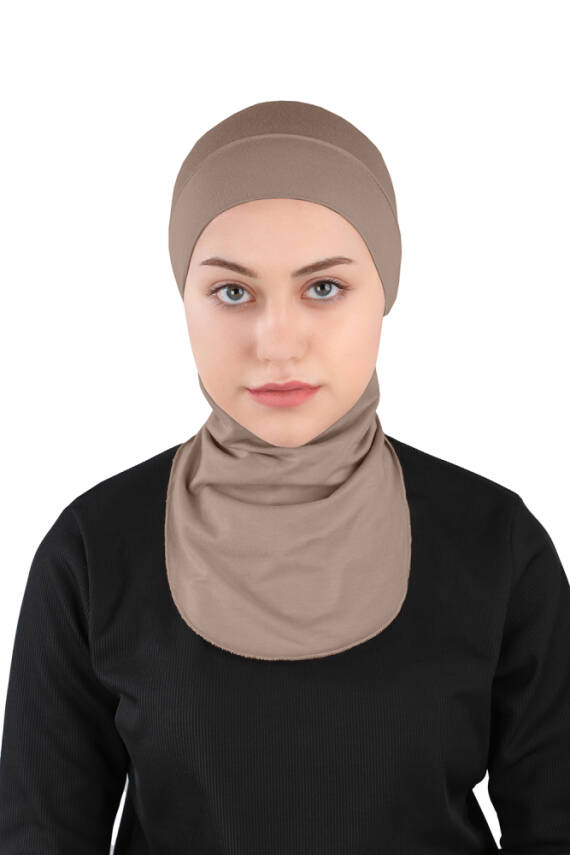 Küçük Hijab Boyunlu Hazır Esnek Sporcu Bone - 20