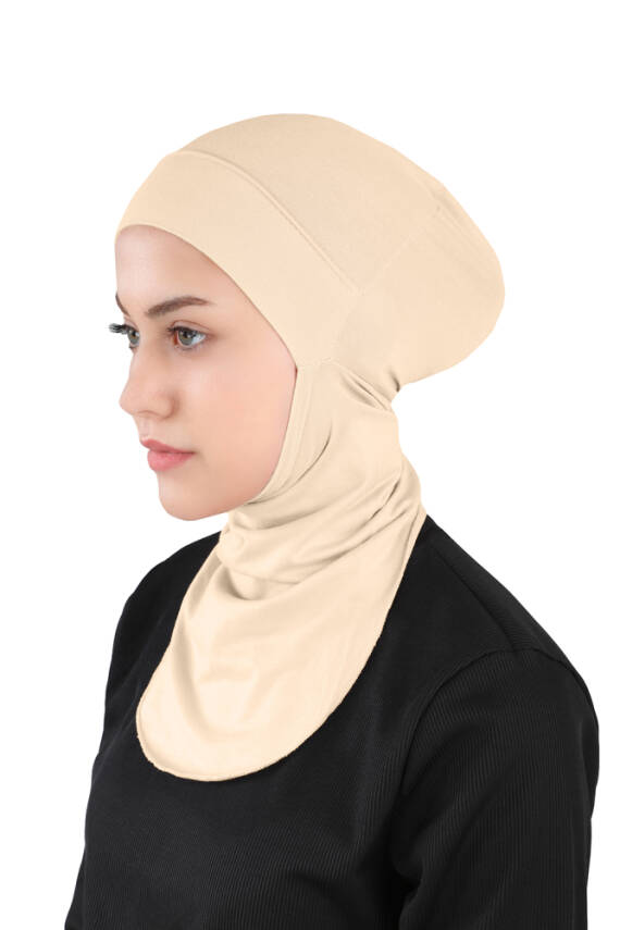 Küçük Hijab Boyunlu Hazır Esnek Sporcu Bone - 27