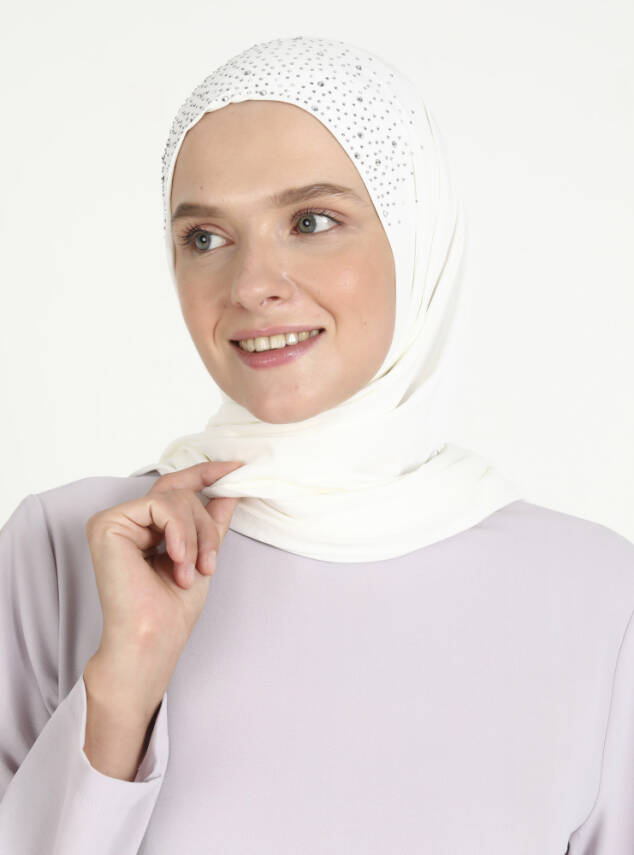 Micro Taşlı Scarfs Hijab - 6