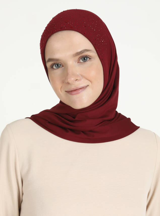 Micro Taşlı Scarfs Hijab - 11