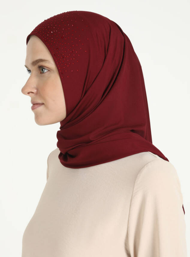Micro Taşlı Scarfs Hijab - 12