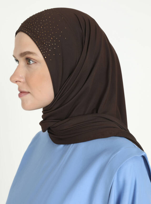 Micro Taşlı Scarfs Hijab - 16