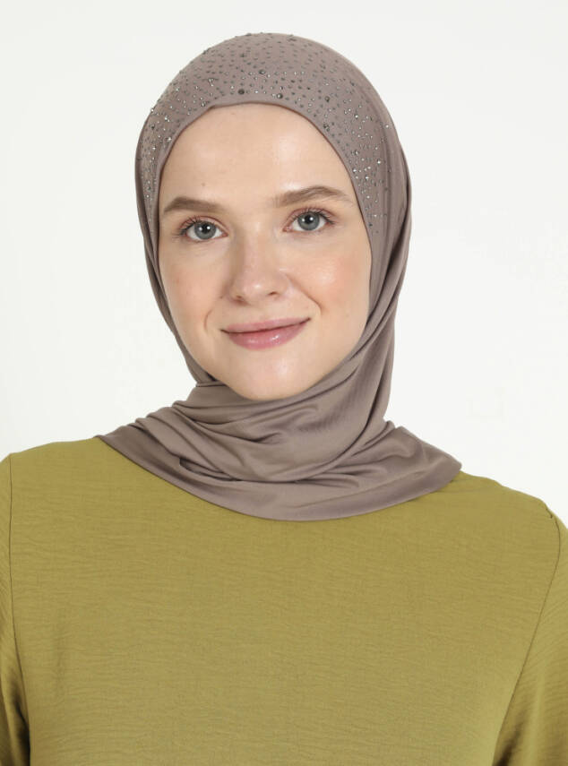 Micro Taşlı Scarfs Hijab - 18