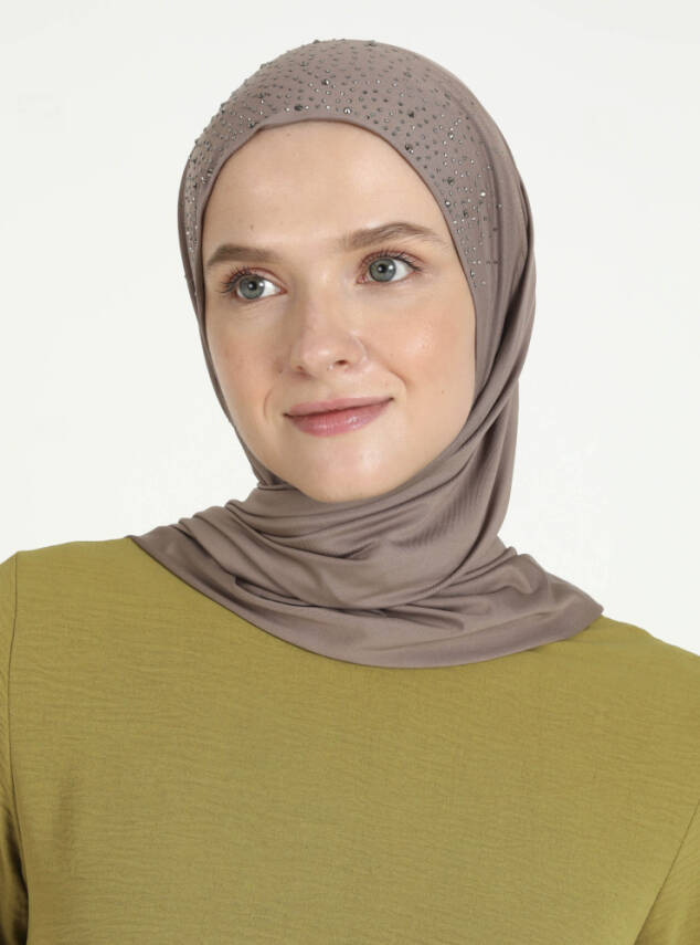 Micro Taşlı Scarfs Hijab - 19
