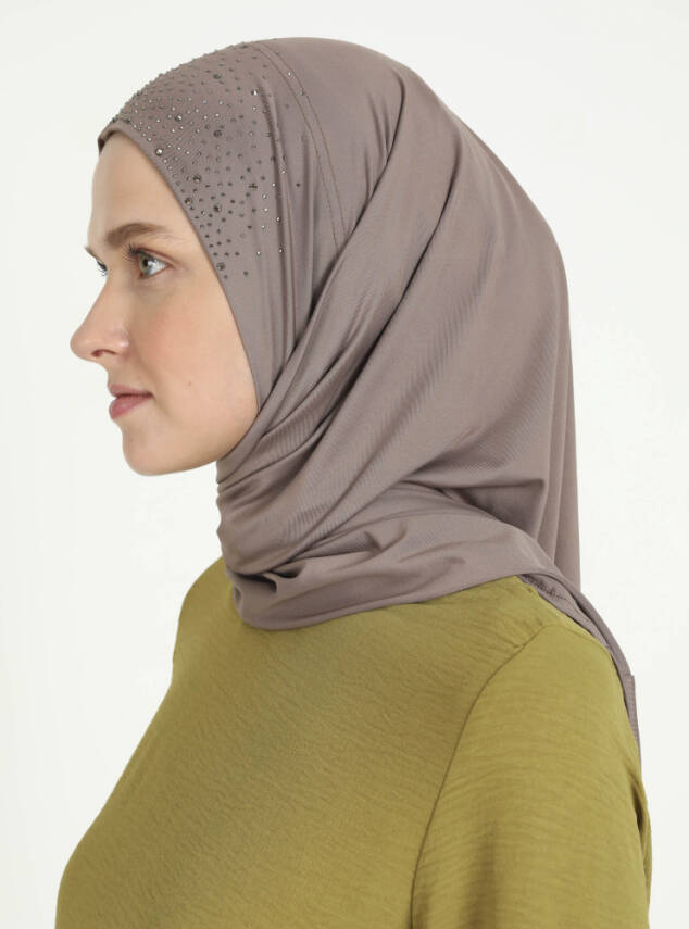 Micro Taşlı Scarfs Hijab - 20