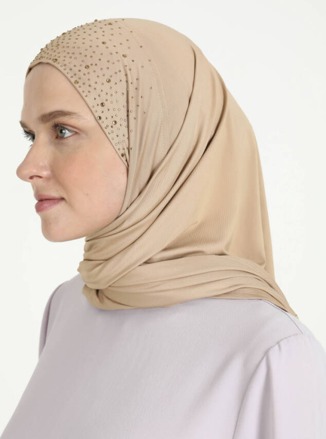 Micro Taşlı Scarfs Hijab - 28