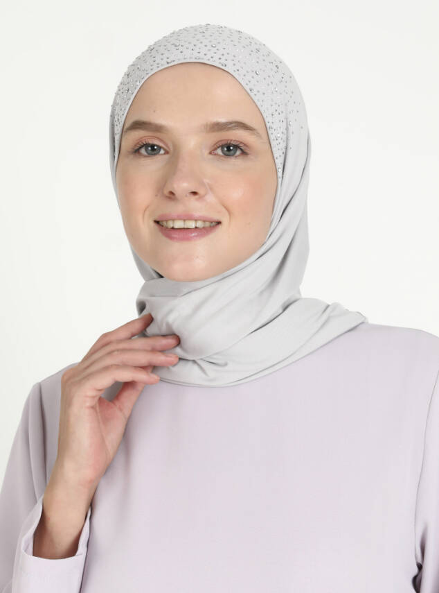 Micro Taşlı Scarfs Hijab - 34