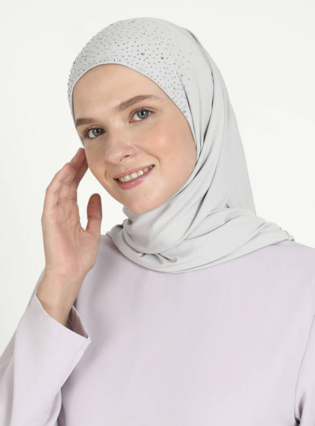 Micro Taşlı Scarfs Hijab - 35