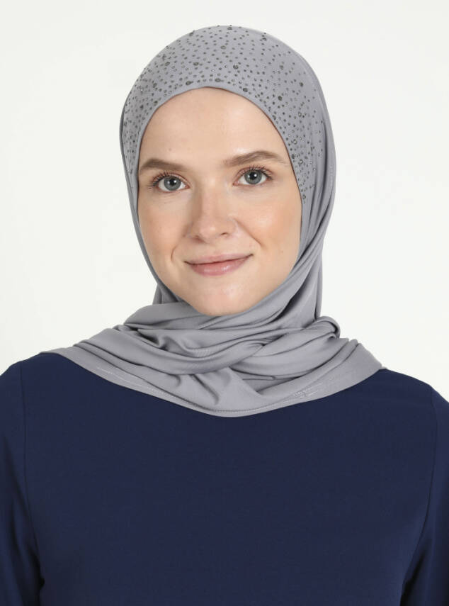Micro Taşlı Scarfs Hijab - 38