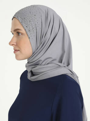 Micro Taşlı Scarfs Hijab - 40