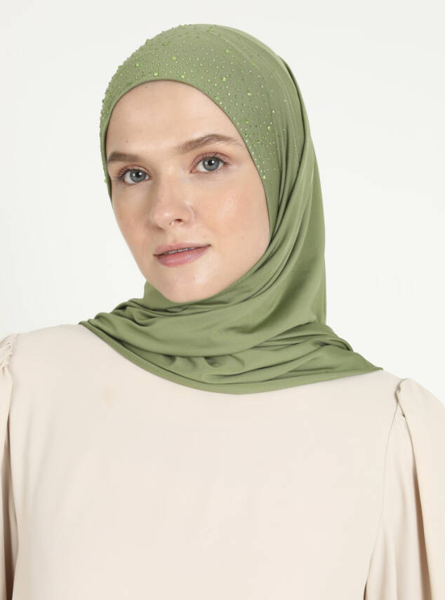 Micro Taşlı Scarfs Hijab - 43