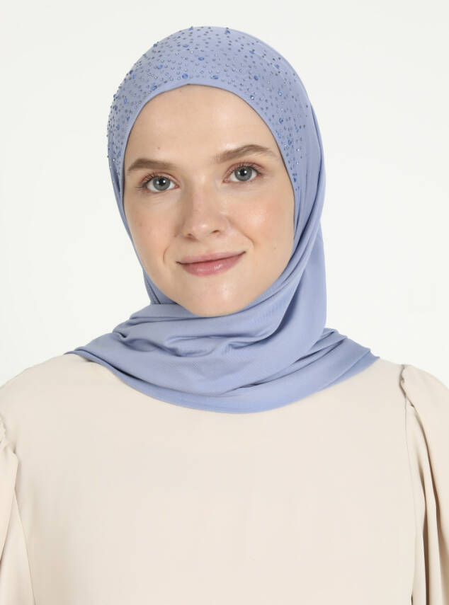 Micro Taşlı Scarfs Hijab - 46