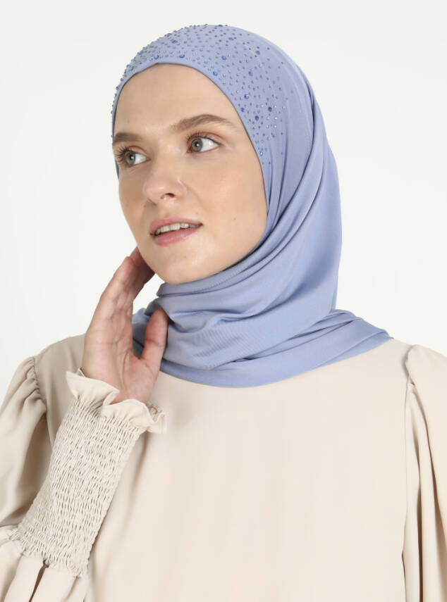 Micro Taşlı Scarfs Hijab - 47