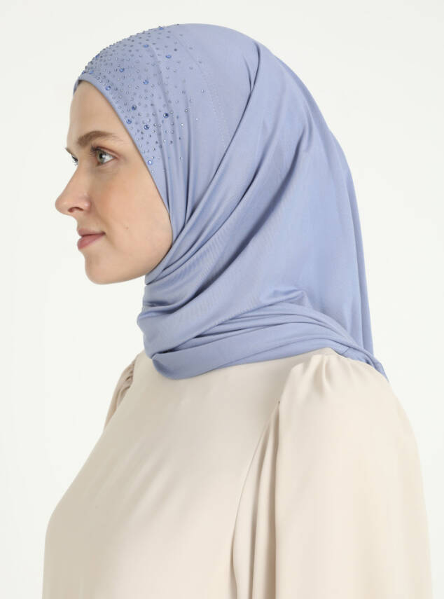 Micro Taşlı Scarfs Hijab - 48