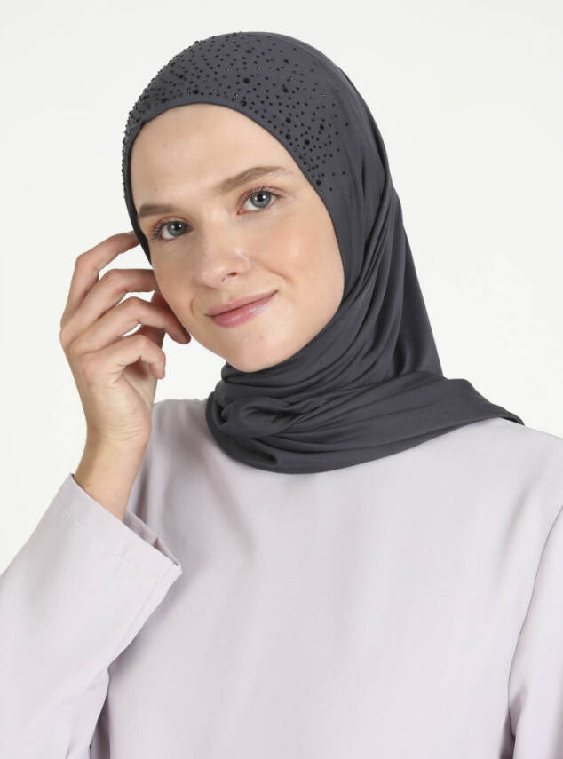 Micro Taşlı Scarfs Hijab - 55