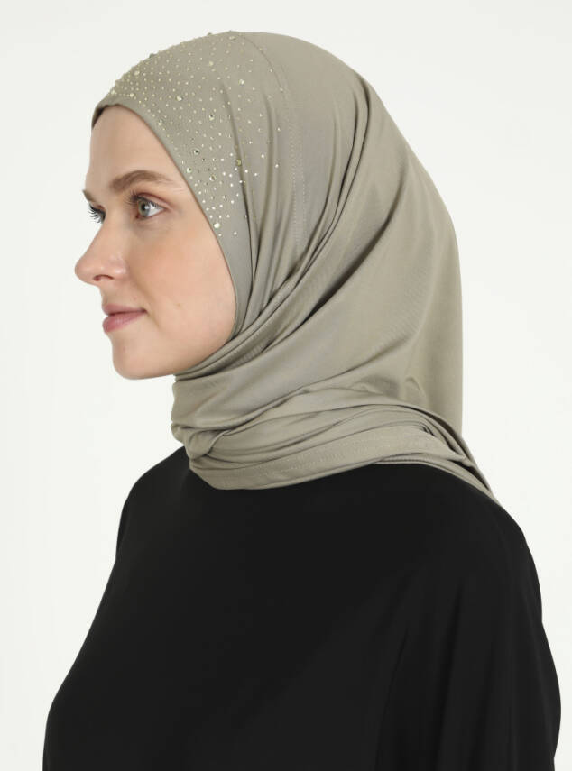 Micro Taşlı Scarfs Hijab - 60