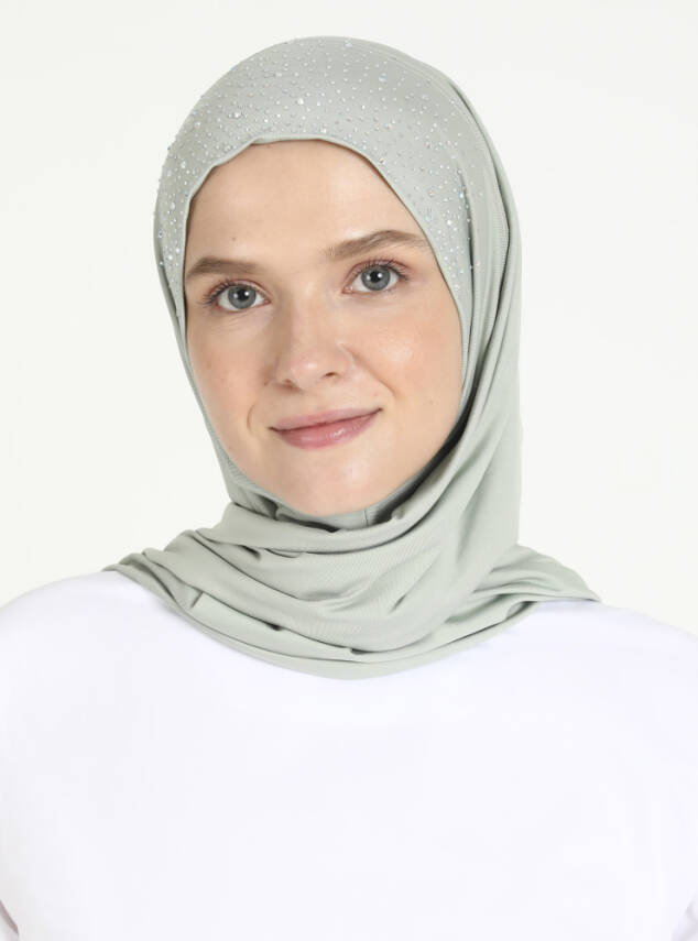 Micro Taşlı Scarfs Hijab - 62