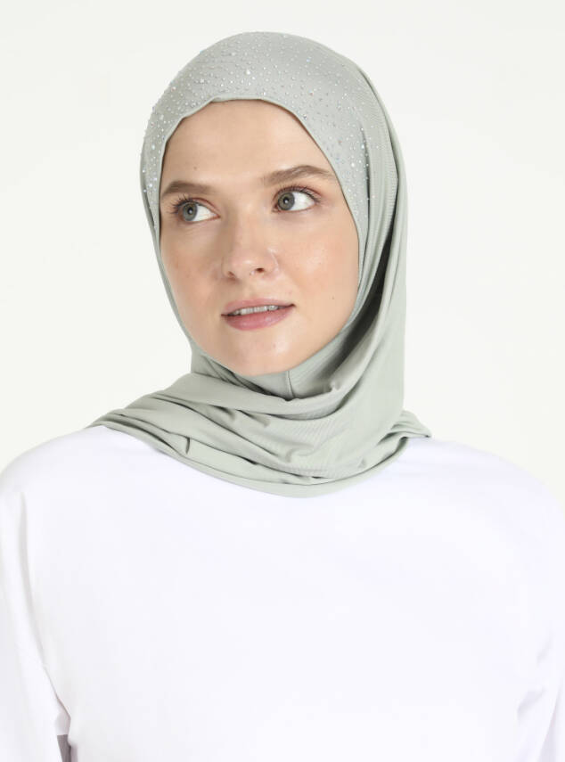 Micro Taşlı Scarfs Hijab - 63