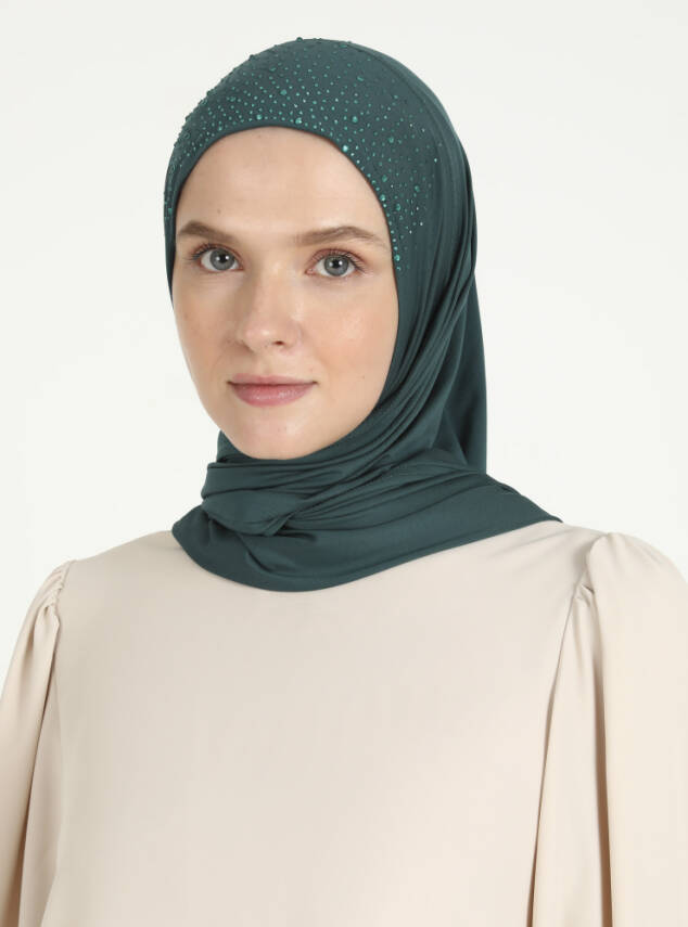 Micro Taşlı Scarfs Hijab - 67