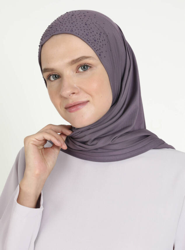Micro Taşlı Scarfs Hijab - 71