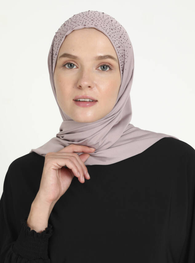 Micro Taşlı Scarfs Hijab - 74