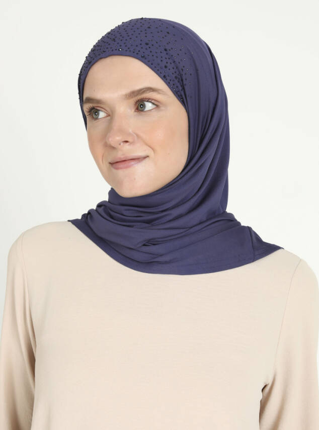 Micro Taşlı Scarfs Hijab - 79