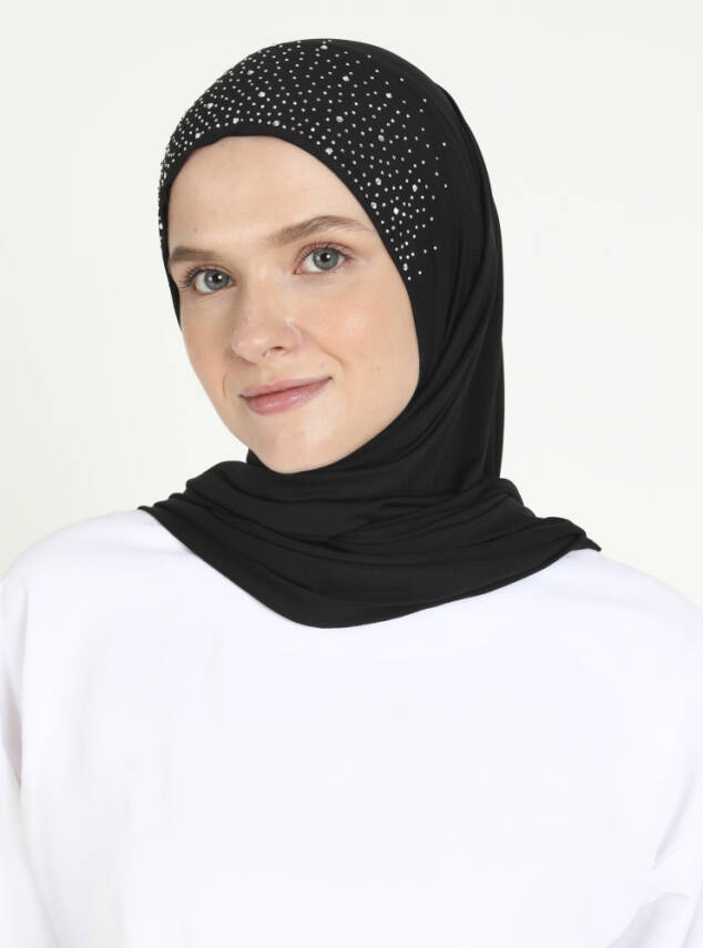 Micro Taşlı Scarfs Hijab - 1