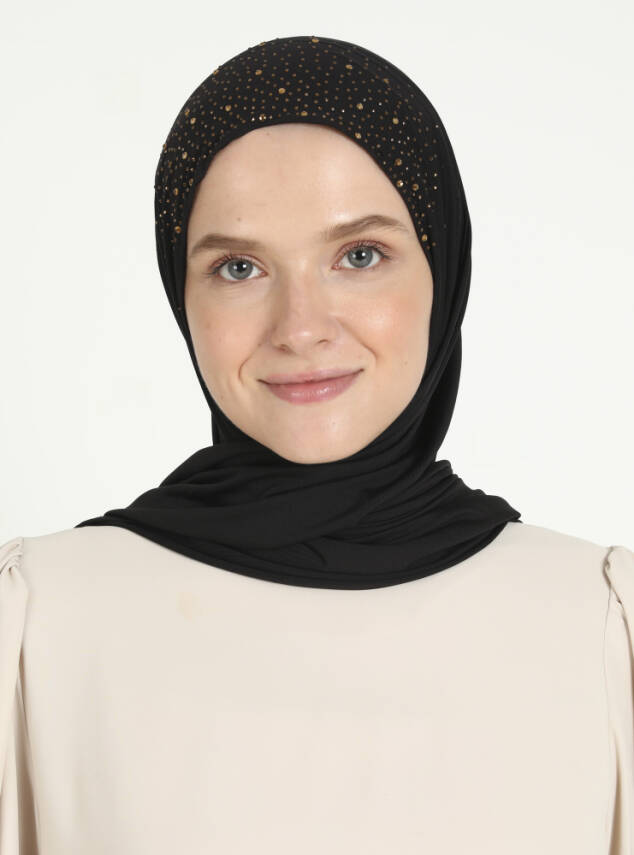 Micro Taşlı Scarfs Hijab - 89