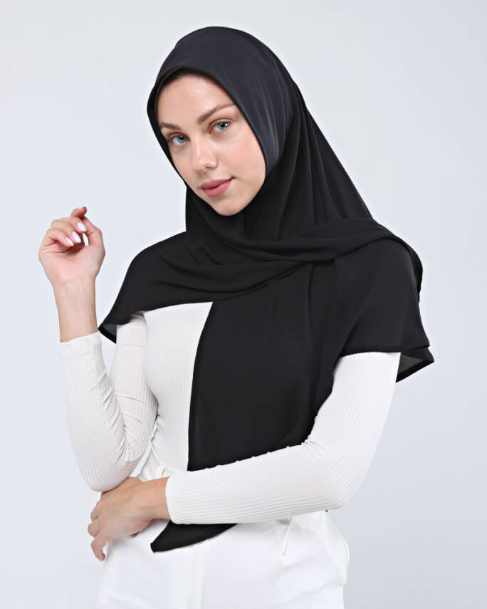 Mikro Krep Konforlu Türban Şal - 2