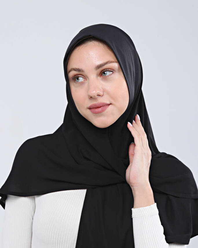 Mikro Krep Konforlu Türban Şal - 3