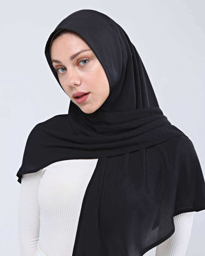 Mikro Krep Konforlu Türban Şal - 5