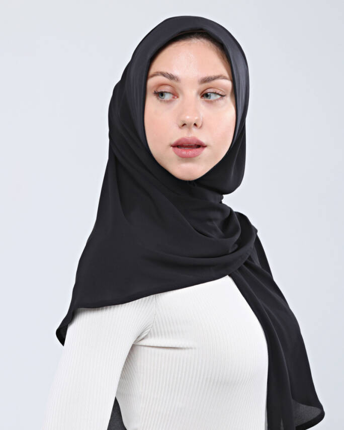 Mikro Krep Konforlu Türban Şal - 7