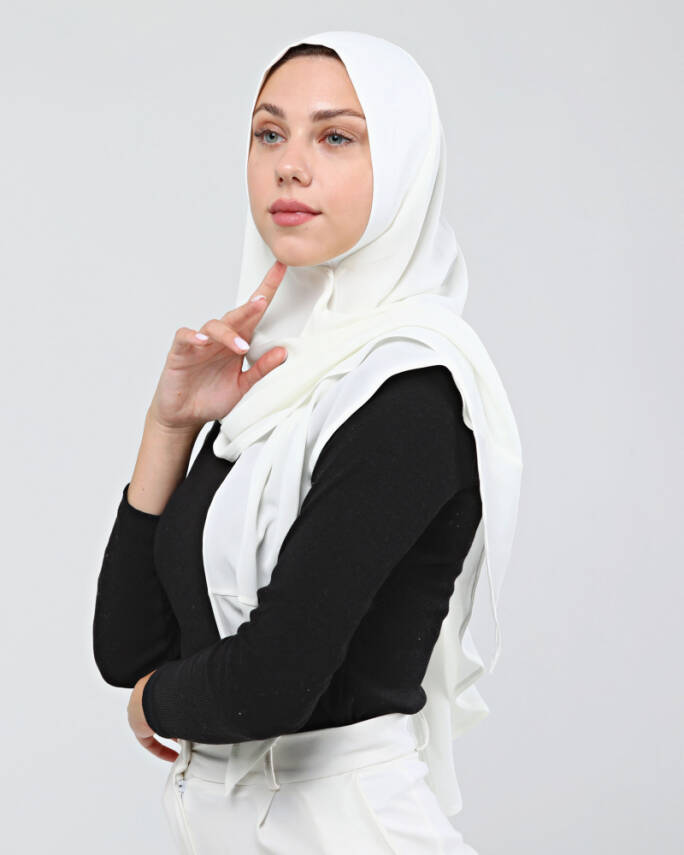 Mikro Krep Konforlu Türban Şal - 18