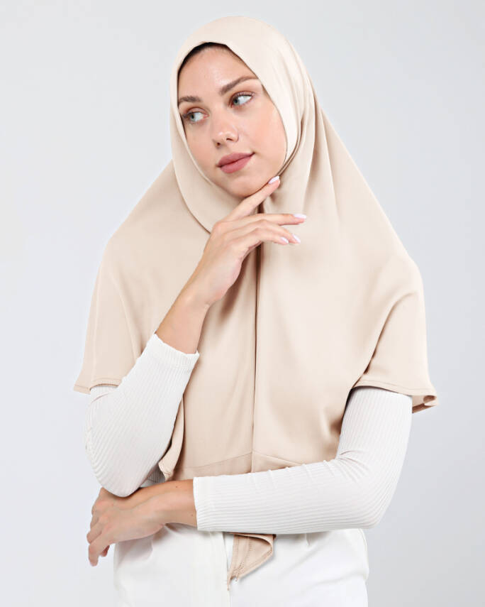 Mikro Krep Konforlu Türban Şal - 52