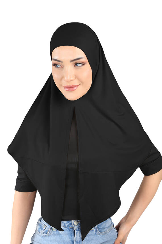 Mikro Kumaş Scarfs Hijab Spor Türban - 1