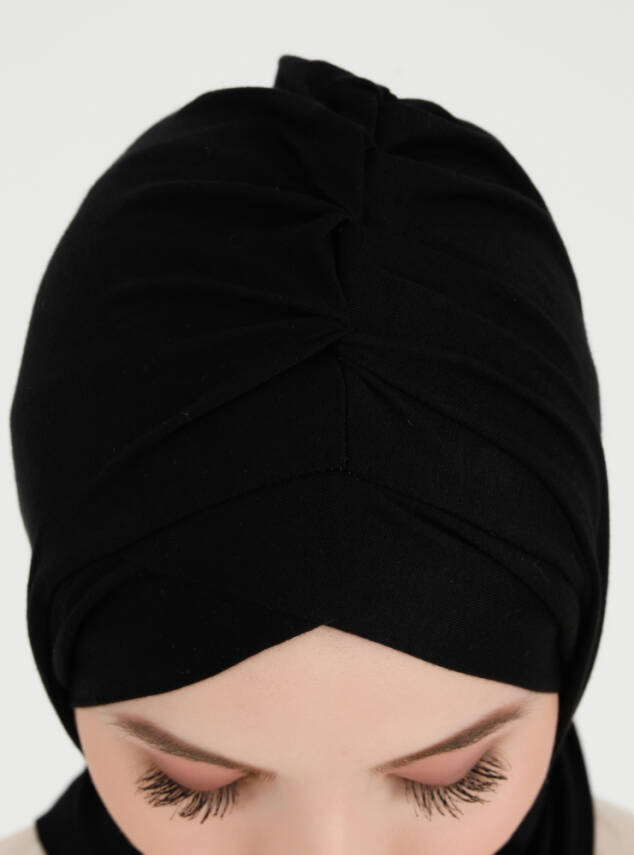 Pileli Isra Serisi Rahat Çapraz Türban - 5