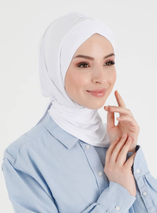 Pileli Isra Serisi Rahat Çapraz Türban - 7