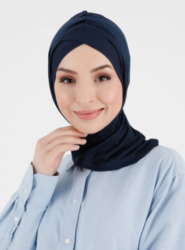 Pileli Isra Serisi Rahat Çapraz Türban - 10